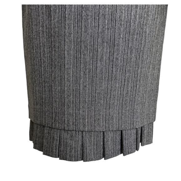 Carlisle Wool Blend 3 Piece Suit Set Turtle Shell Buttons Pleated Hem Skirt - Picture 3 of 8